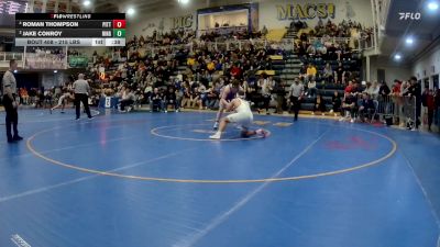 215 lbs 3rd Place - Roman Thompson, Pitts. Central Catholic vs Jake Conroy, Ringgold