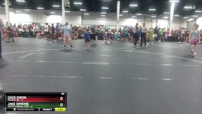 98 lbs Round 3 (4 Team) - Jake Simione, South Carroll Prep vs Zack Dixon, Validus WC