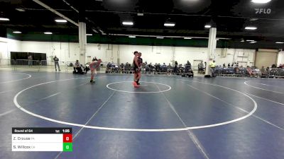 120 lbs Round Of 64 - Zane Crouse, PA vs Sean Willcox, CA