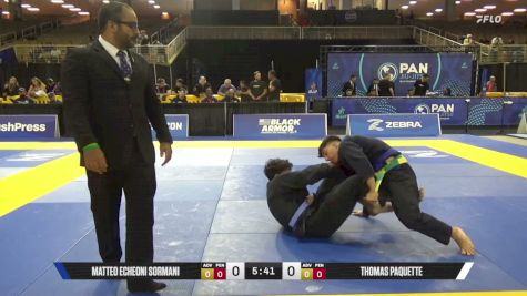 Thomas Paquette vs Matteo Echeoni Sormani 2026 Pan Jiu Jitsu IBJJF Championship