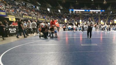 45 lbs Consy 2 - Teagan Merva, Southern Columbia vs Kendyl Tackett, North East