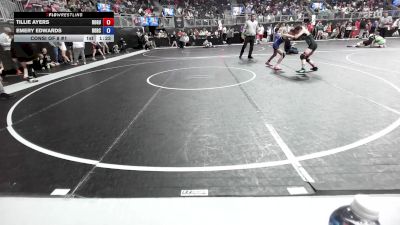 88.6-95 lbs Consi Of 8 #1 - Tillie Ayers, Rogue Warrior Wrestling vs Emery Edwards, Bobcat Wrestling Club