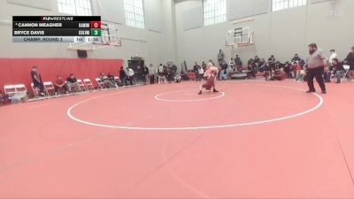 138 lbs Champ. Round 2 - Bryce Davis, Colville vs Cannon Meagher, Kamiakin
