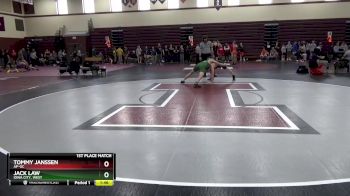 JV-25 lbs 1st Place Match - Tommy Janssen, AP-GC vs Jack Law, Iowa City, West