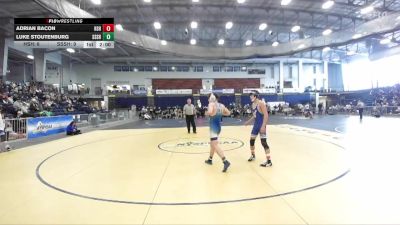 138 lbs Round 3 (3 Team) - Adrian Bacon, Horseheads Sr HS vs Luke Stoutenburg, Saratoga Springs Sr HS