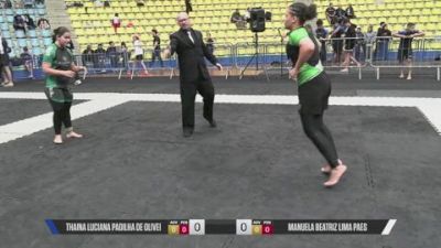 MANUELA BEATRIZ LIMA PAES vs Thaina Luciana Padilha De Olivei 2026 CBJJE International BJJ Championships