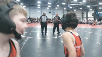 52 lbs Round 4 - 2:15pm Saturday - Noah Archibeque, Cali Red vs Hunter Autin, Backyard Brawlers