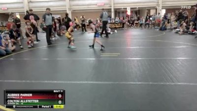 61 lbs Round 4 (6 Team) - Aubree Parker, MI Pitbulls vs Colton Allstetter, Dundee WC