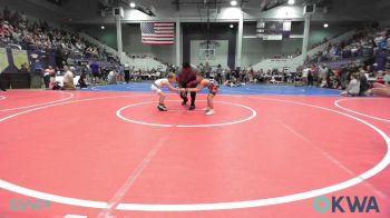 52 lbs Quarterfinal - Daxton Houston, Skiatook Youth Wrestling vs Roston Martin, Berryhill Wrestling Club