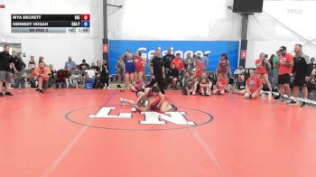 46 lbs Rr Rnd 3 - Mya Beckett, Badger Girls Elite - W vs Kennedy Hogan, Charlies Angels- W