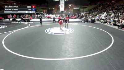 113 lbs Eisa Scrapper, SDIKWA - San Diego-Imperial Kids Wrestling Association vs Jordan Yi-Berg, SAWA - Sacramento Area Wrestling Association