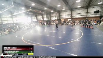 40 lbs 1st Place Match - Brexten Beebe, Iron County Wrestling Academy vs Colter Galloway, Charger Wrestling Club