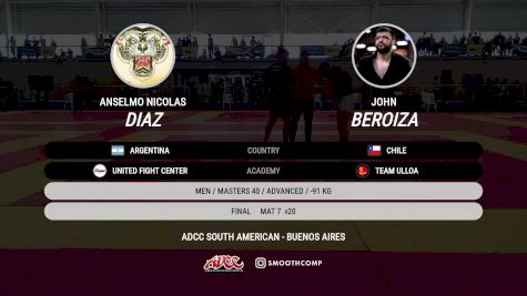 Anselmo Nicolas Diaz vs John Beroiza 2025 ADCC South American Championship