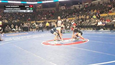 165 Class 1 lbs Cons. Round 3 - Louis Suddarth, Centralia vs Dawson Litterall, St. Pius X (Festus)