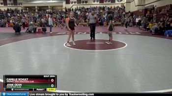 S-3 lbs Round 1 - Josie Dean, Sailor Mat Club vs Camille Schult, Waverly Area Wrestling Club