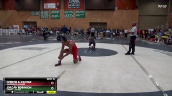 133 lbs Champ. Round 1 - Derrek Alcantar, Bakersfield College vs Jordan Robinson, Chabot College