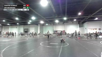 46 lbs Consi Of 8 #2 - Cashton Schmalz, Colorado Hammers vs Levi Escarcega, Manu WC