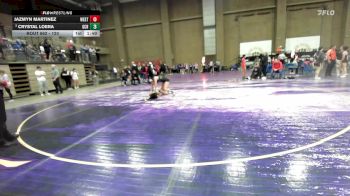 120 lbs Champ. Round 3 - Jazmyn Martinez, Westmoore vs Crystal Loera, Garden City