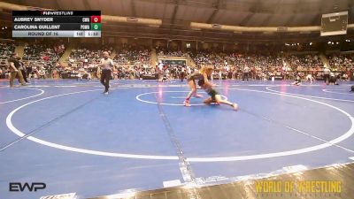 72 lbs Round Of 16 - Aubrey Snyder, Commandos Wrestling Academy vs Carolina Guillent, Poway Elite