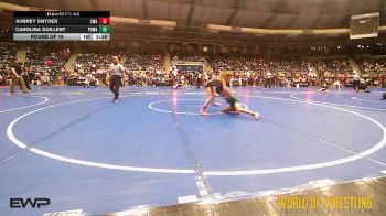 72 lbs Round Of 16 - Aubrey Snyder, Commandos Wrestling Academy vs Carolina Guillent, Poway Elite