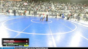 62 lbs Quarterfinal - Messiah Lopez, Warden Elite Wrestling vs Rhett Martin, Lakeside Little Guys Wrestling