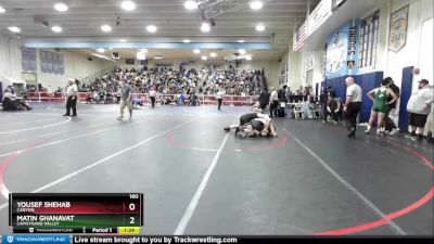 160 lbs Champ. Round 1 - Yousef Shehab, Canyon vs Matin Ghanavat, Capistrano Valley