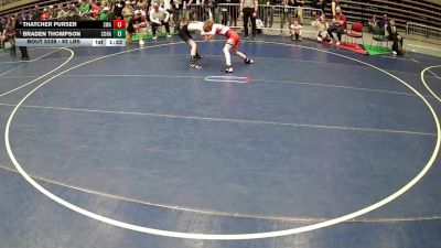 93 lbs 1st Place Match - Braden Thompson, Colorado Hammers vs Thatcher Purser, Sanderson Wrestling Academy