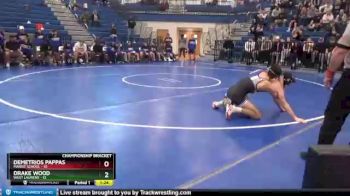 152 lbs Semis & 1st Wb (8 Team) - Drake Wood, West Laurens vs Demetrios Pappas, Marist School