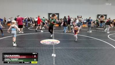 54 lbs Round 2 - Cole Blackwell, Palmetto State Wrestling Academy vs Owen Tannery, Roundtree Wrestling Academy