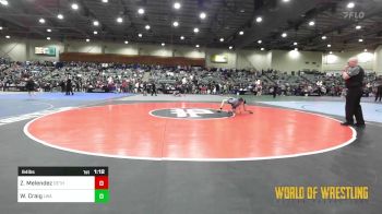 64 lbs Semifinal - Zander Melendez, Dethrone vs William `Conner` Craig, LWA 12U