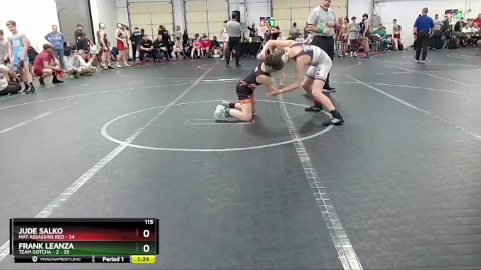 115 lbs Round 4 (8 Team) - Jude Salko, Mat Assassins Red vs Frank ...