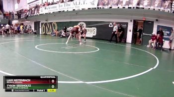 175 lbs Quarterfinal - Tyson Seesholtz, South Range (canfield) vs Liam Neitenbach, Buckeye (Medina)