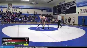 132 lbs Quarterfinal - Yacir Perez, Highland vs Jonathan Marin, Kittitas