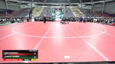 70 lbs Quarterfinal - Conrad Barber, IL vs Liam Schwanz, ND