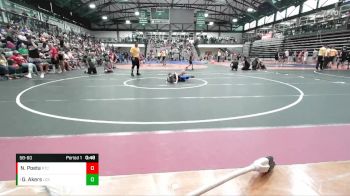 58-60 lbs Semifinal - Griffin Akers, Lawrence County Knights vs Nico Poeta, Relentless Training Center
