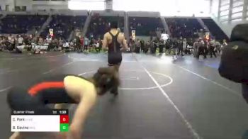 113 lbs Quarterfinal - Benjamin Davino, Independent vs Caleb Park, Church Boyz WC