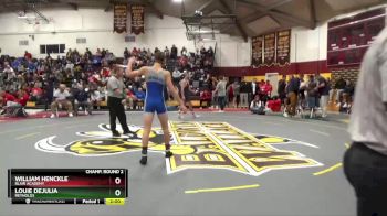 150 lbs Champ. Round 2 - Louie Dejulia, Reynolds vs William Henckle, Blair Academy