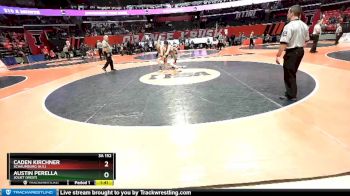 3A 152 lbs Cons. Round 1 - Austin Perella, Joliet (West) vs Caden Kirchner, Schaumburg (H.S.)