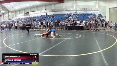 110 lbs Quarterfinal - Anna Pontzious, MI vs Caroline Kearns, OH