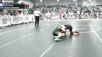 132 lbs Consi Of 32 #2 - Doyle Grosz, OH vs Trevor Christenson, KS
