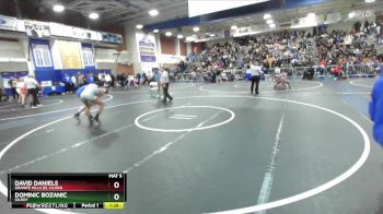 144 lbs Champ. Round 3 - David Daniels, Granite Hills (El Cajon) vs Dominic Bozanic, Gilroy