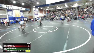 144 lbs Champ. Round 3 - David Daniels, Granite Hills (El Cajon) vs Dominic Bozanic, Gilroy