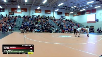 144 lbs 1st Place Match - Brock Durbin, Mapleton vs Ben James, St. Mary Central Catholic (Sandusky)