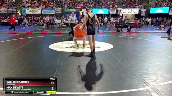 AA - 120 lbs Quarterfinal - William Barnes, Flathead vs Max DeWitt, Billings Senior High School