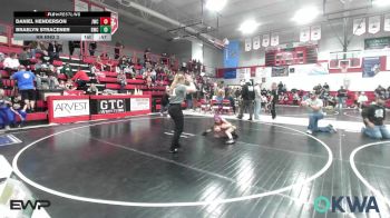 61 lbs Rr Rnd 3 - Daniel Henderson, Jay Wrestling Club vs Braelyn Stracener, Gravette Wrestling Club