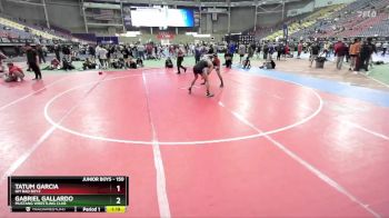 150 lbs Champ. Round 3 - Tatum Garcia, NM Bad Boyz vs Gabriel Gallardo, Mustang Wrestling Club