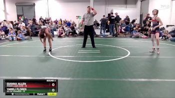 80 lbs Round 2 (6 Team) - Yareli Flores, So Cal Hammers vs Gianna Allen, Finger Lakes Elite
