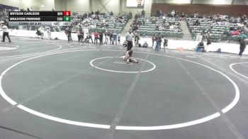 57 lbs Consi Of 8 #1 - Bryson Carlson, Ripon Tribe Wrestling vs Braxton Perkins, Elko WC