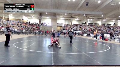 AA 106 lbs Quarterfinal - Jakoby Odineal, Warren Co. High School vs Sricharan Kosanam, Collierville High School