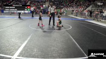 45 lbs Cons. Round 1 - Ruby Ciesielski, Carroll vs Josie Briggs, Linn County